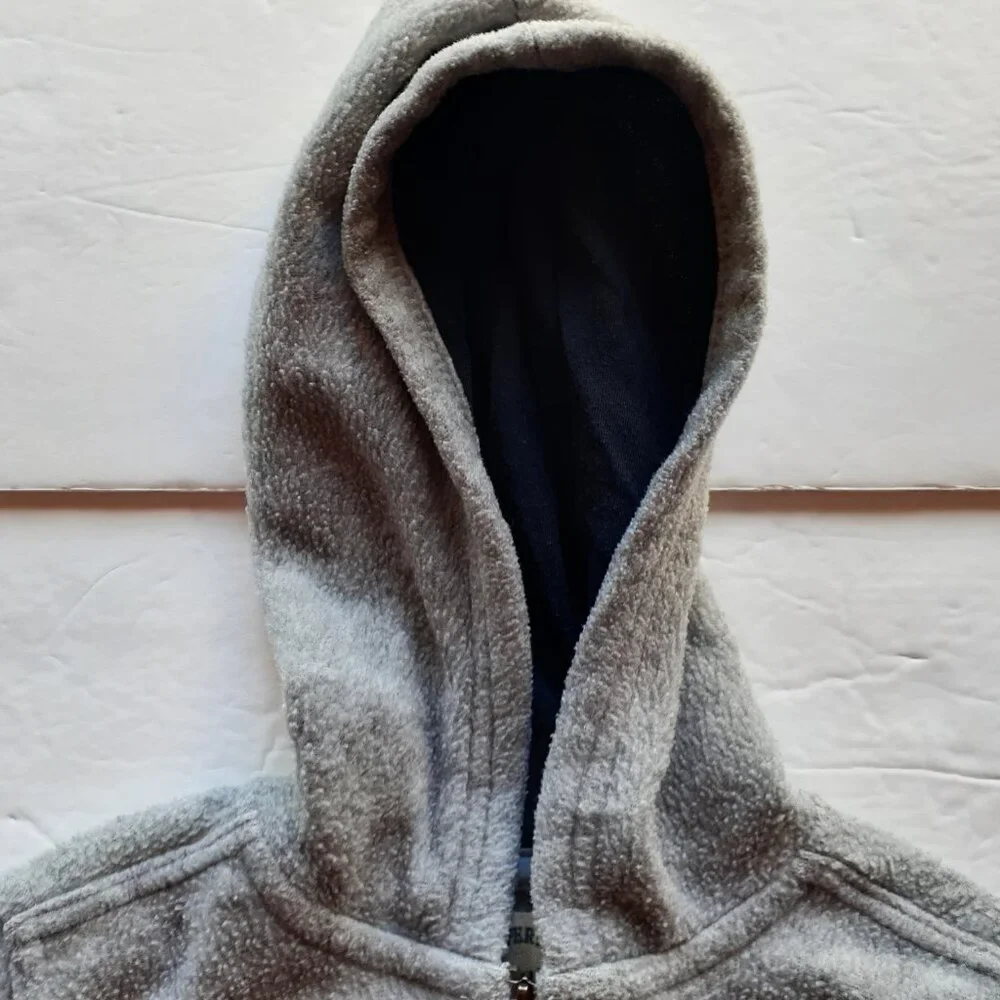 Oshkosh Boys Jacket Sweatshirt Gray Fleece Hoodie Dog 18 Months